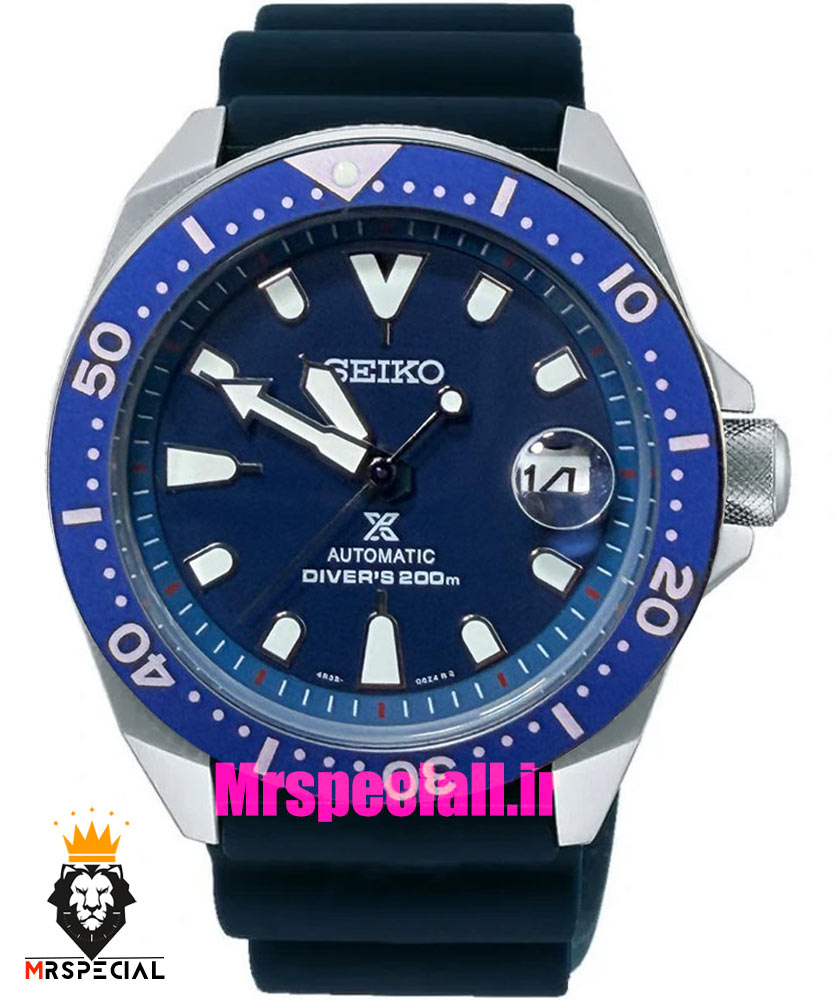 ساعت سیکو 5 مردانه اتوماتیک قاب استیل بند رابر ابی صفحه ابی 021529 SEIKO