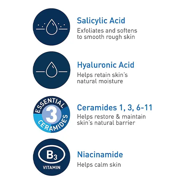 ژل شوینده پوست نرمال سالیسیلیک اسید سراوی آمریکایی Cerave Renewing Sa Cleanser 473Ml — تصویر ۴