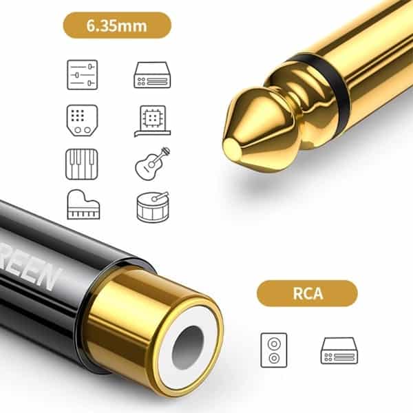 تبدیل جک 6.5 میلی‌ متری به RCA یوگرین مدل AV169 کد 80731 — تصویر ۴