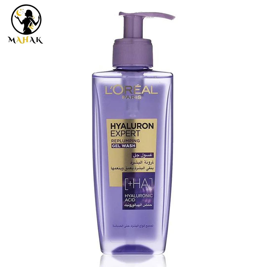 ژل شستسوی آبرسان بنفش لورال Loreal مدل هیالورونیک اسید Hyaluron Specialist