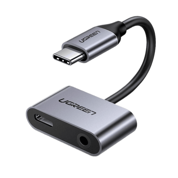 تبدیل USB-C Male به USB-C Female و جک 3.5 میلی‌ متری یوگرین مدل CM193 کد 50596 — تصویر ۲