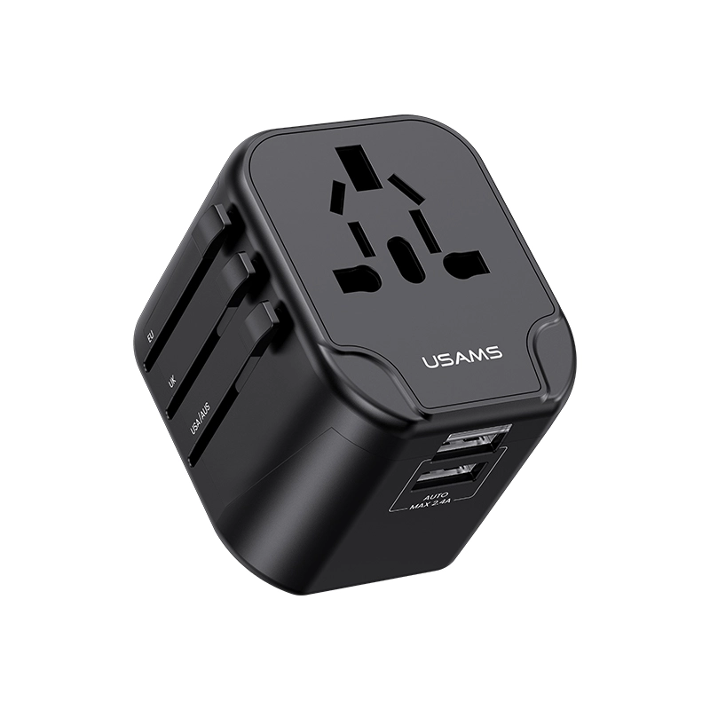آداپتور و مبدل یوسمز مدل T55 12W Dual USB Universal Travel Charger