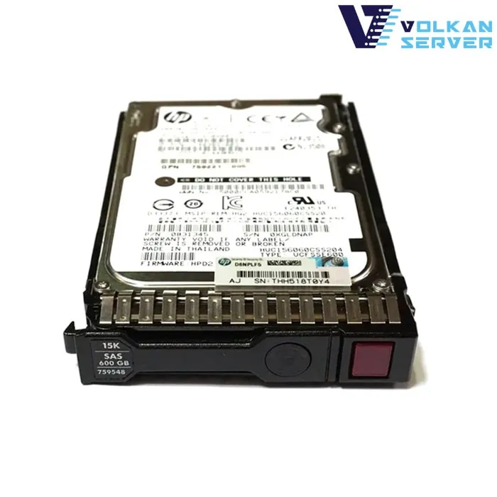 هارد سرور اچ پی HPE 600GB SAS 15K SFF SC MV HDD