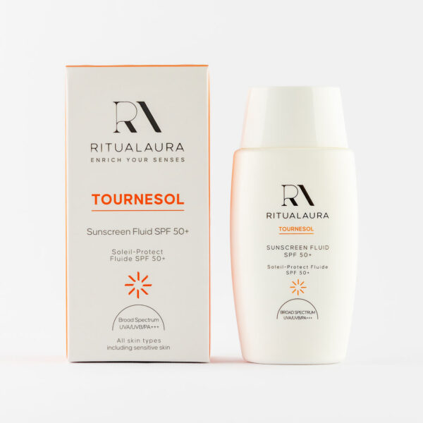 ضد آفتاب فلوئیدی ریچوال اورا ⁺SPF 50 تورنسول RITUALAURA، فوق سبک و آبرسان