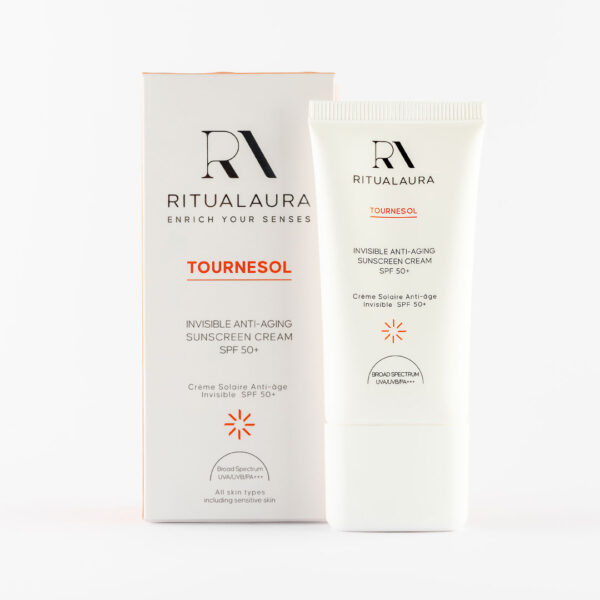 ضد آفتاب بی رنگ و ضد پیری ریچوال اورا SPF 50⁺ تورنسول RITUALAURA بافت سبک و جذب سریع