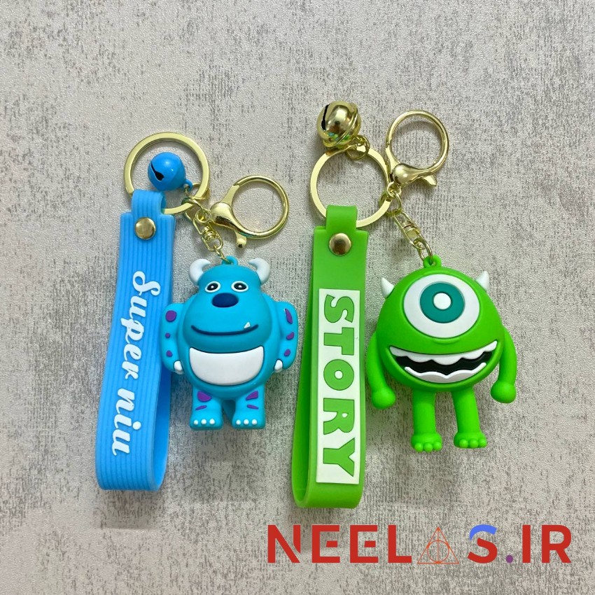 جاکلیدی سیلیکونی طرح مایک و سالیوان Sulley & Mike — تصویر ۵