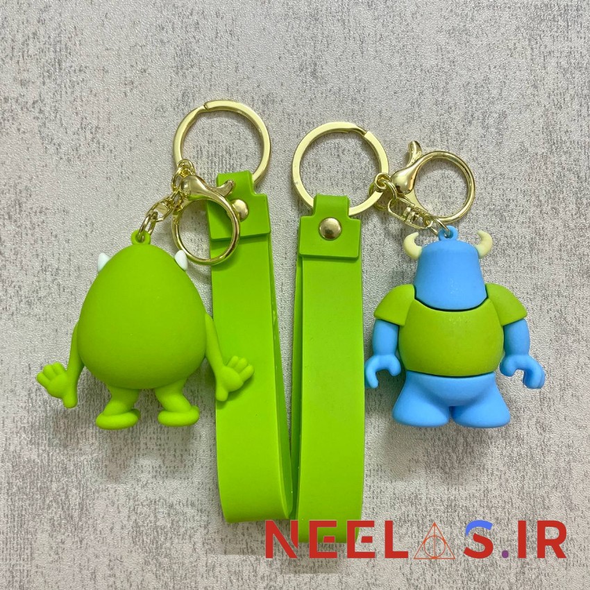 جاکلیدی سیلیکونی طرح مایک و سالیوان Sulley & Mike — تصویر ۴