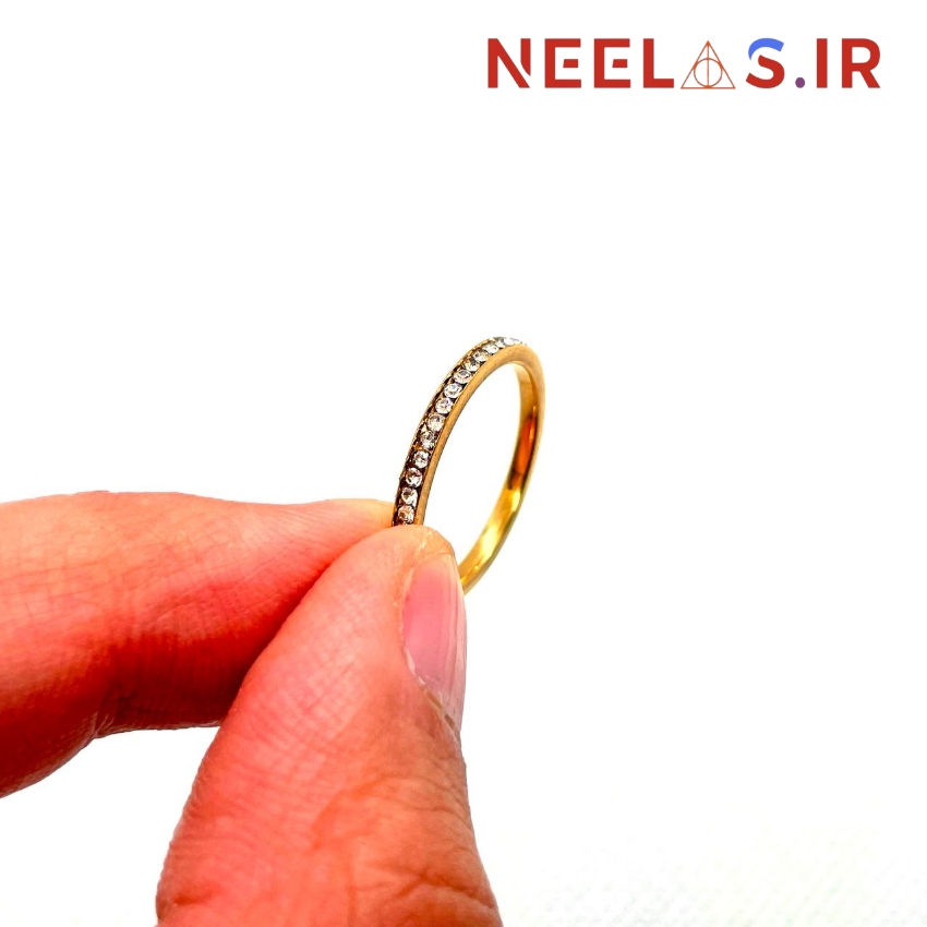 حلقه استیل دور نگین — تصویر ۵