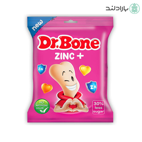 پاستیل حاوی زینک دکتر بن (قند کاهش یافته) – 50 گرم — تصویر ۲