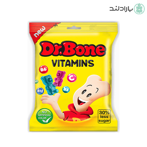 پاستیل ویتامینه دکتر بن (قند کاهش یافته) – 50 گرم — تصویر ۲