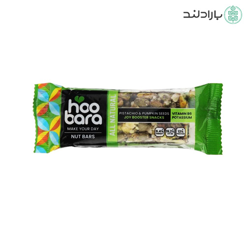نات بار پسته و تخمه کدو هوبارا – 35 گرم