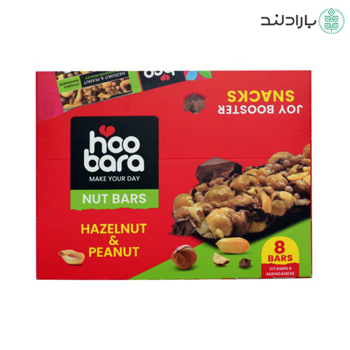نات بار فندق و بادام زمینی هوبارا – 35 گرم — تصویر ۴