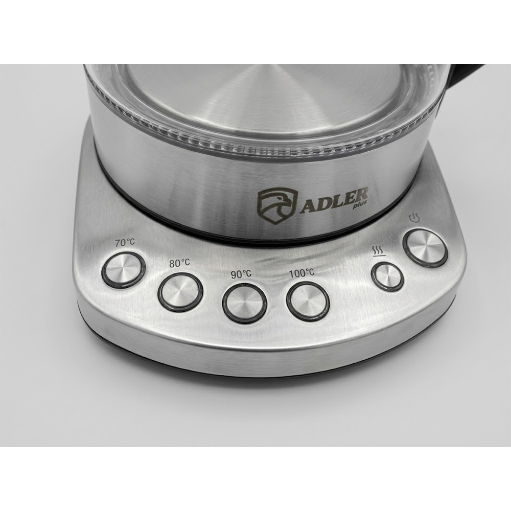 چای ساز ادلر پلاس استیل بدنه پیرکس مدل AD8088 — تصویر ۳