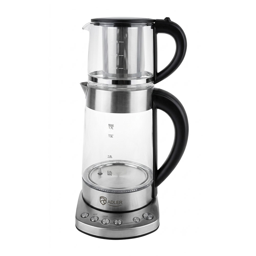 چای ساز ادلر پلاس استیل بدنه پیرکس مدل AD8088