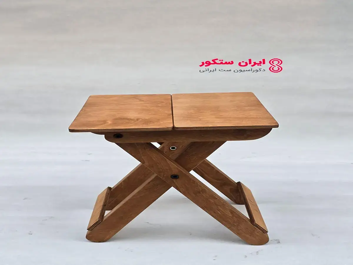 صندلی تاشو چوبی مدل آفرودی { ایران ستکور } — تصویر ۲