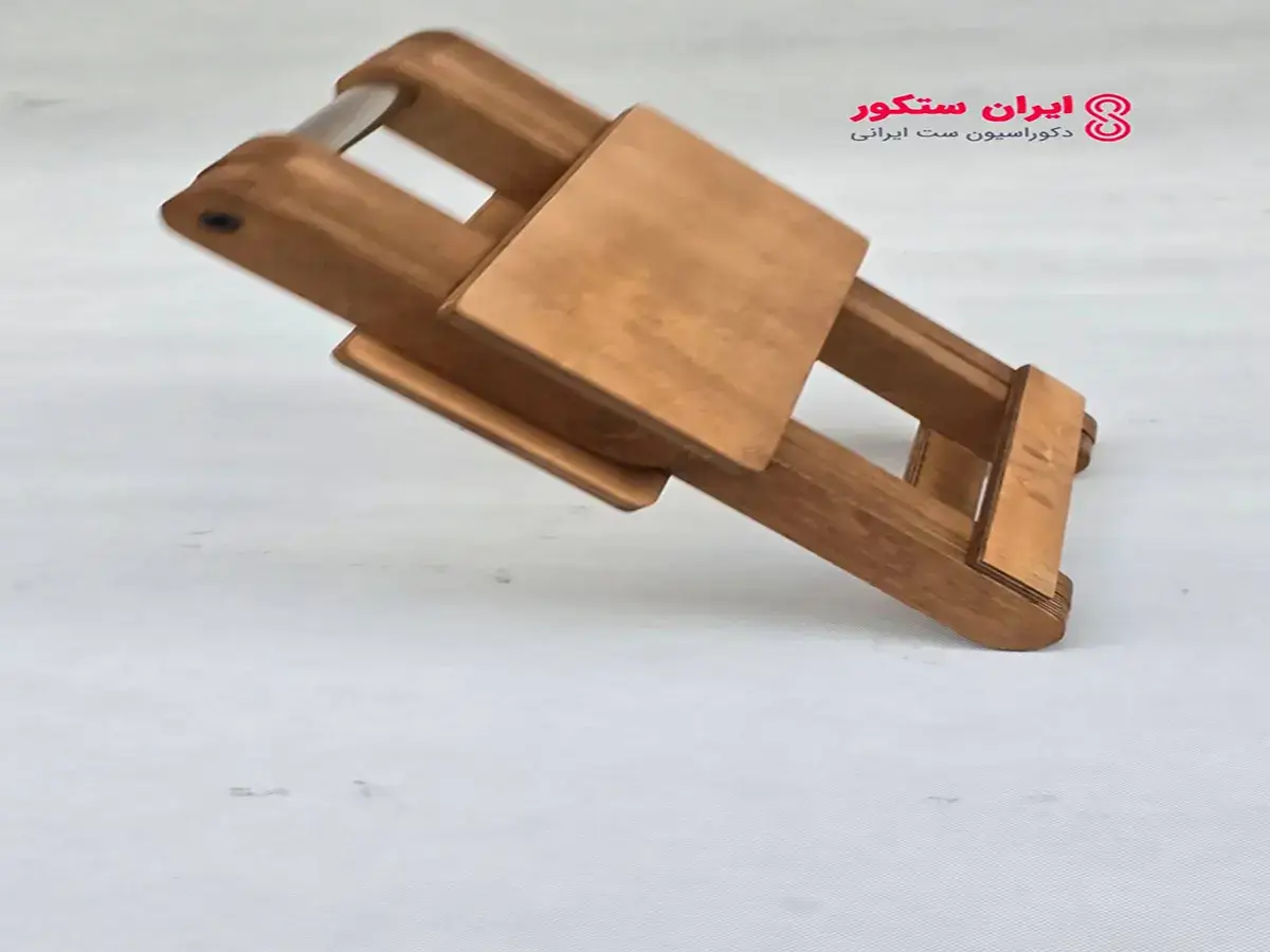 صندلی تاشو چوبی مدل آفرودی { ایران ستکور } — تصویر ۴
