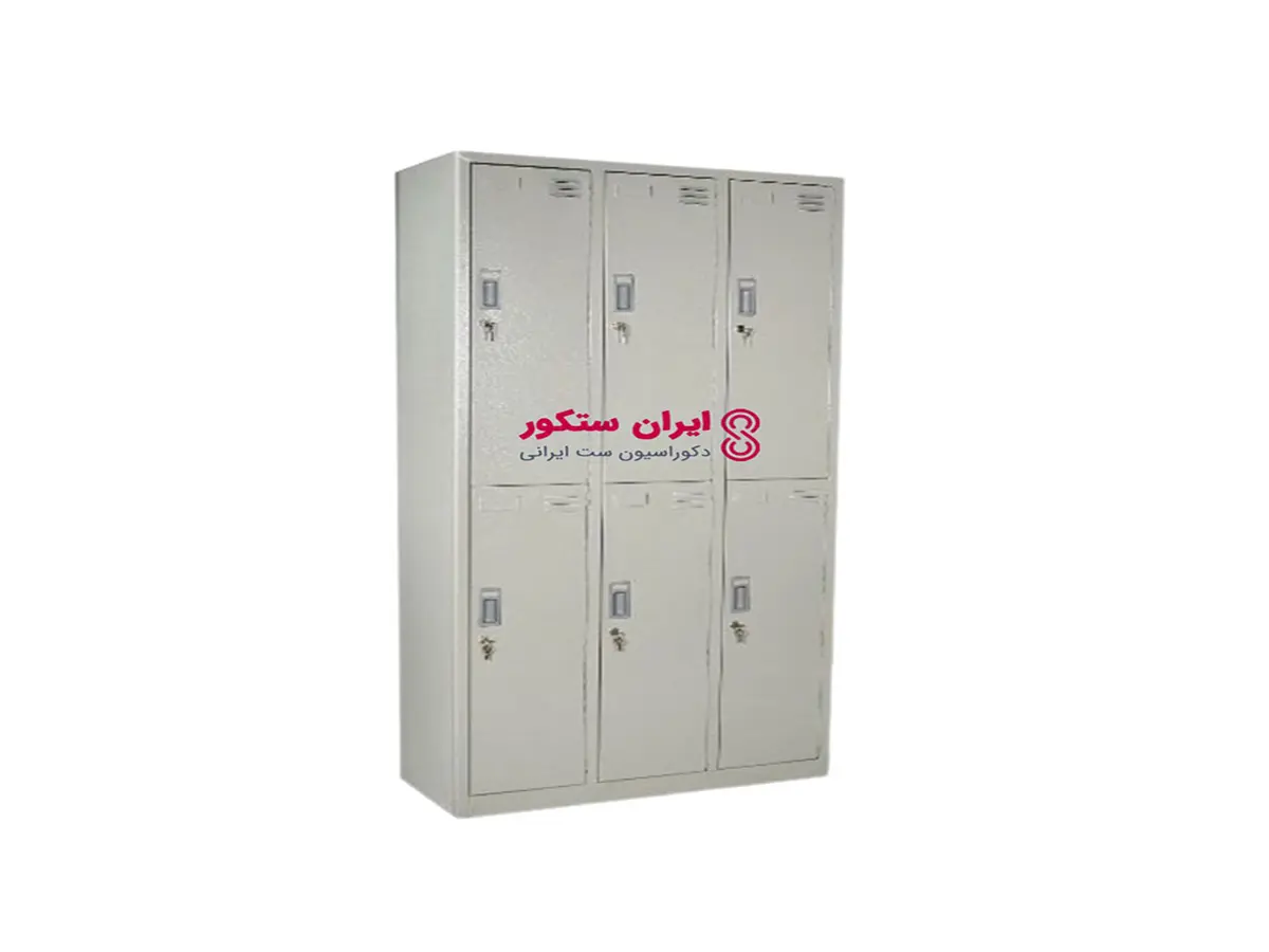 کمد فلزی اداری 6 درب — تصویر ۳