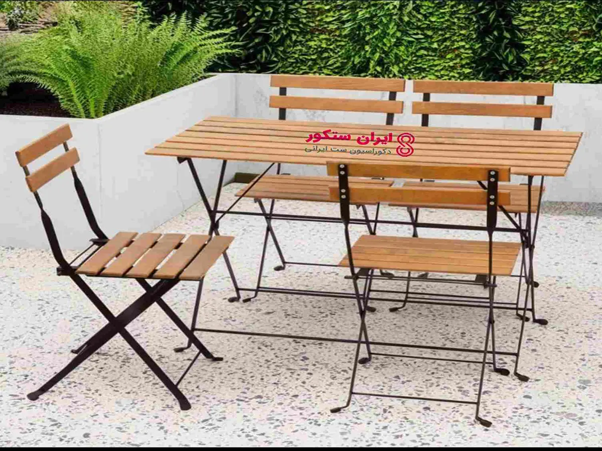 میز و صندلی تاشو 4 نفره مقاوم – ایران ستکور — تصویر ۳