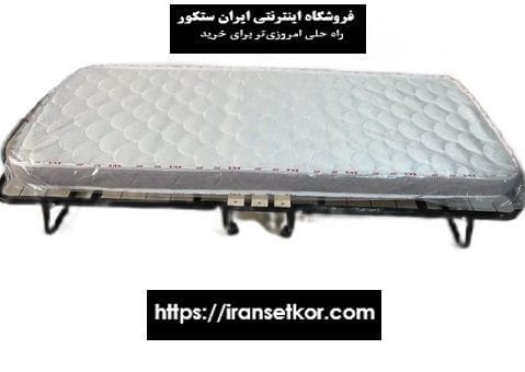 تخت تاشو فلزی دو نفره ( تخت خواب تاشو دو نفره ) — تصویر ۲