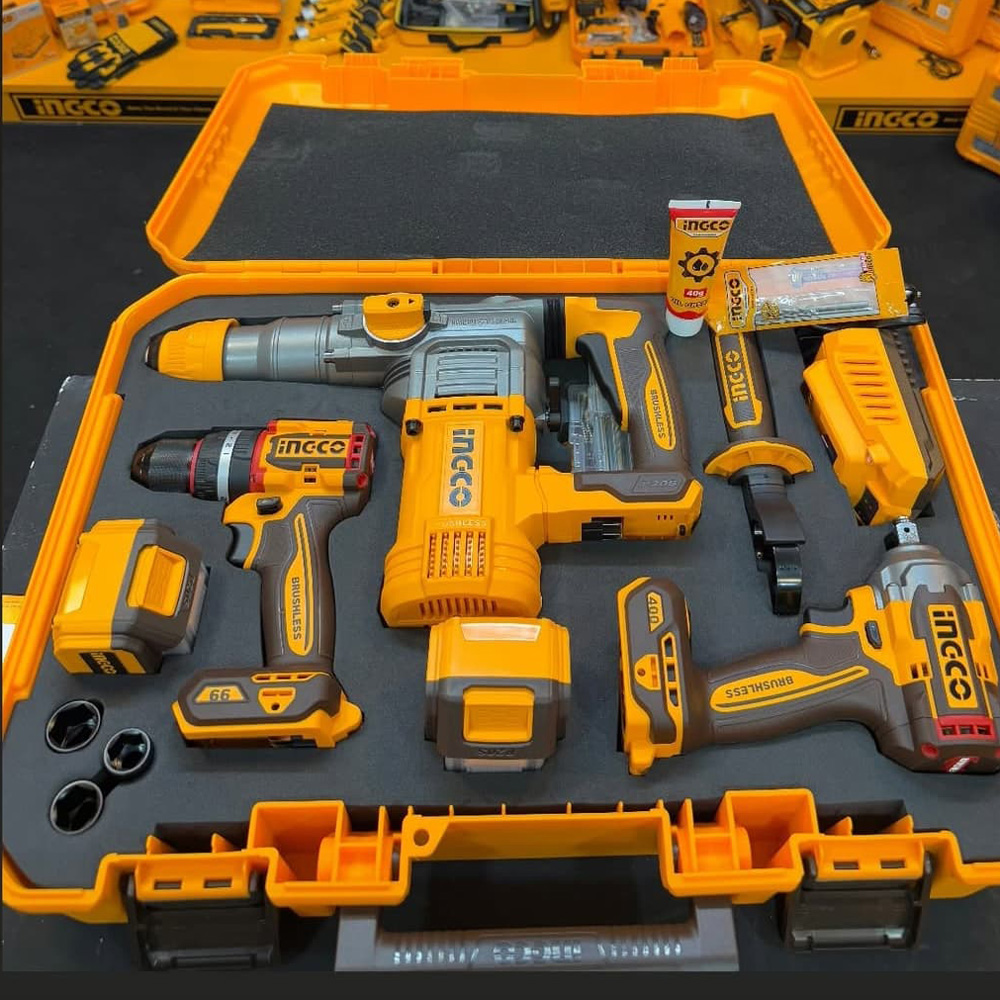 ست ابزار شارژی 3 عددی سوپر اینکو تمام صنعتی مدل CKLI20638