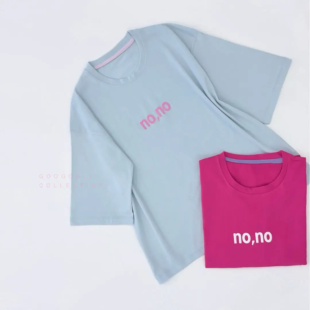 تیسرت باکسی زنانه طرح ( no no) — تصویر ۲