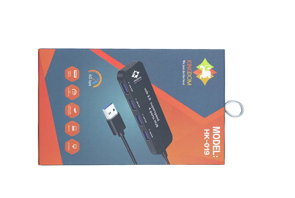 هاب چهار پورت USB3.0 برند کینگدام — تصویر ۳