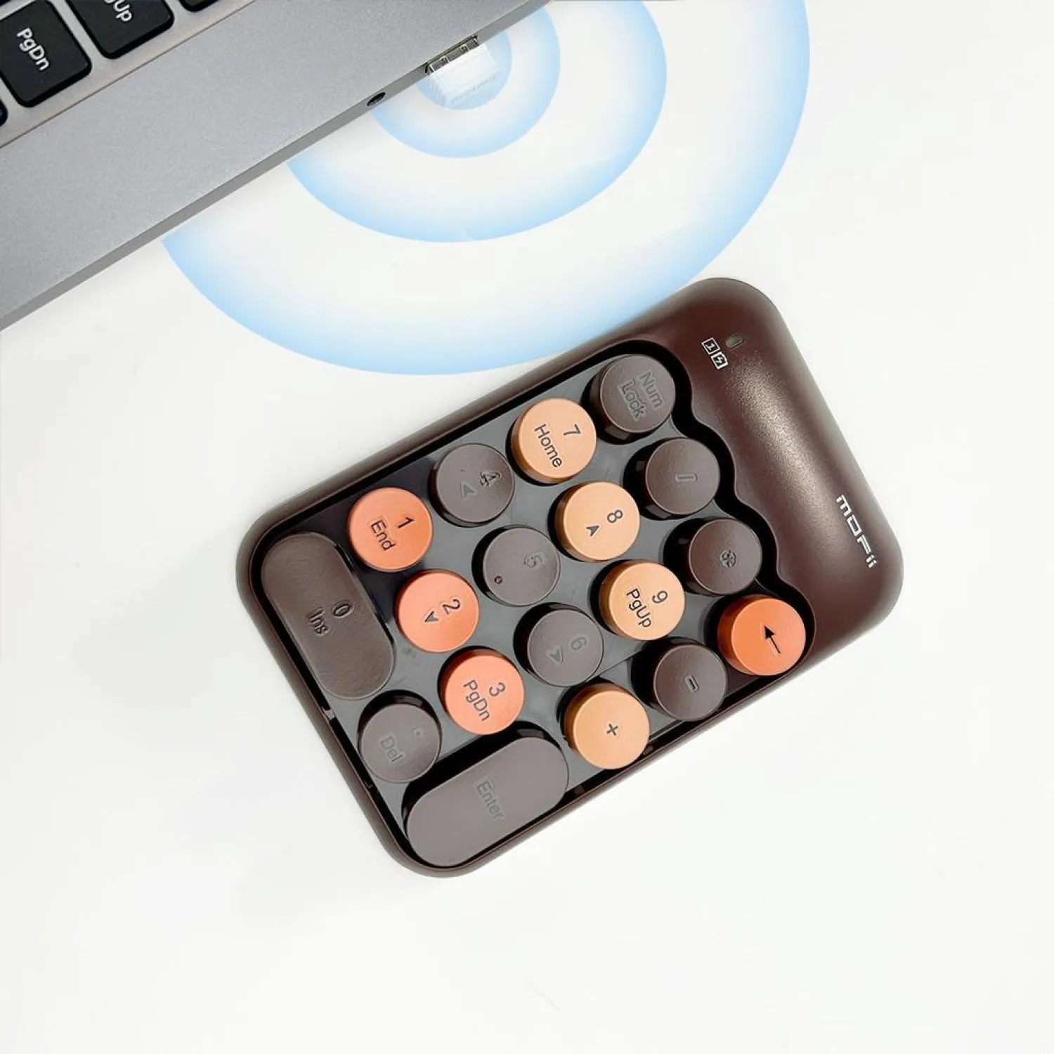 کی پد MOFii X910 Wireless – Coffee Mixed — تصویر ۲