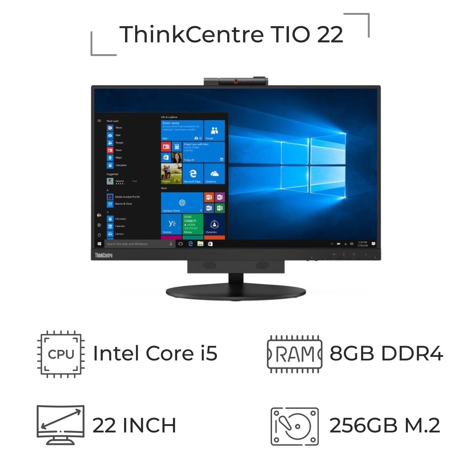 آل این وان استوک لنوو TIO22 پردازنده i5 نسل 6