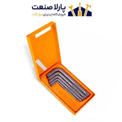 آچار آلن هزار خار دینگی 5 عددی مدل 1071005 جعبه فلزی — تصویر ۲
