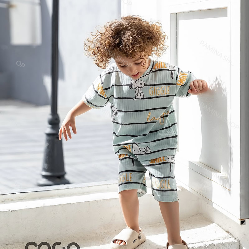 ست تیشرت شلوارک بچه گانه طرح اسنوپی کوکو Coco — تصویر ۳