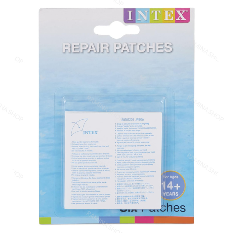 چسب تعمیرات محصولات بادی 6 عددی اینتکس Intex — تصویر ۲