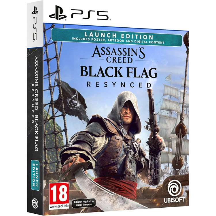 بازی Assassin’s Creed Black Flag Resynced نسخه Lunch Edition برای PS5(آکبند+اورجینال پک اصلی) — تصویر ۲