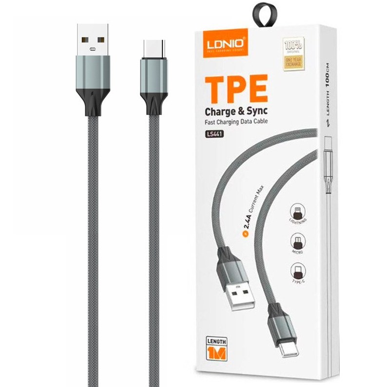 کابل شارژ LDINO LS441 Typc-C — تصویر ۲
