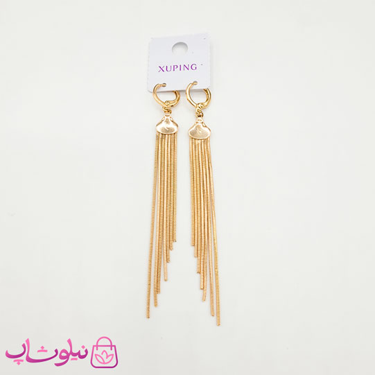 گوشواره دخترانه ریشه ای آویز بلند ژوپینگ کد 1863