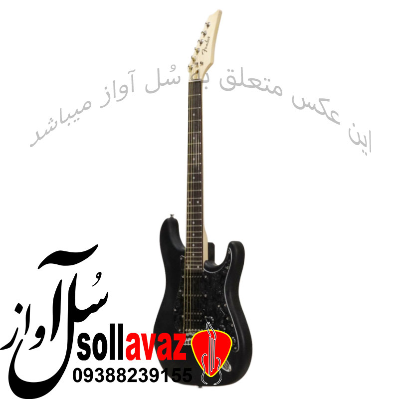 گیتار الکتریک فندر FENDER مشکی براق پیکاپ HSS — تصویر ۷