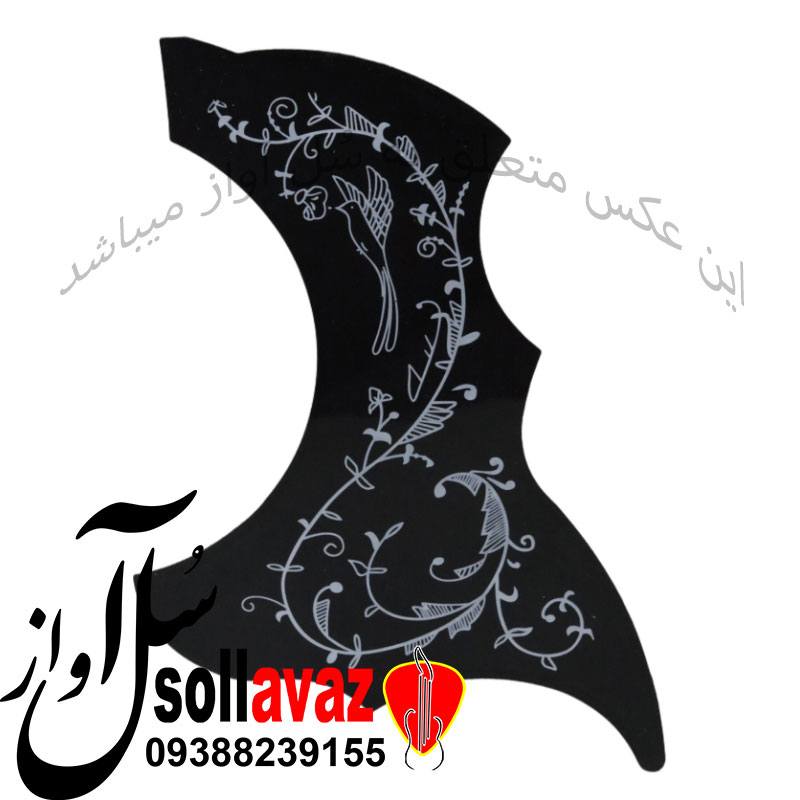 گلپیدور مشکی طرح دار — تصویر ۲