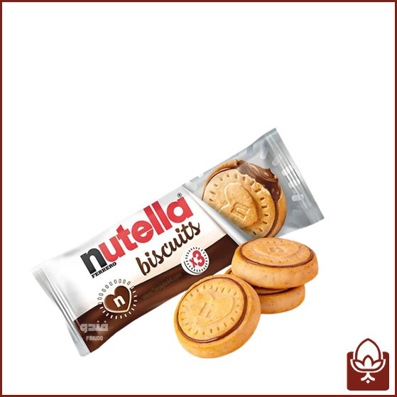 بیسکوییت کرمدار فندقی نوتلا ۳ عددی | Nutella Biscuits 3pcs