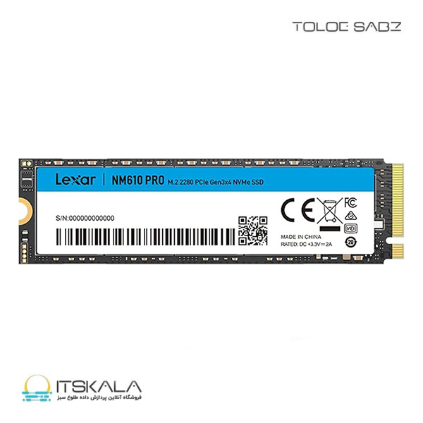 حافظه SSD لکسار مدل NM610PRO M.2 2280 PCIe ظرفیت 1 ترابایت