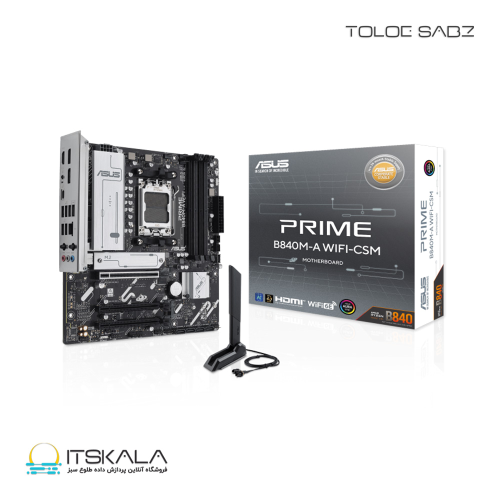 مادربرد ایسوس مدل PRIME B840M-A WIFI