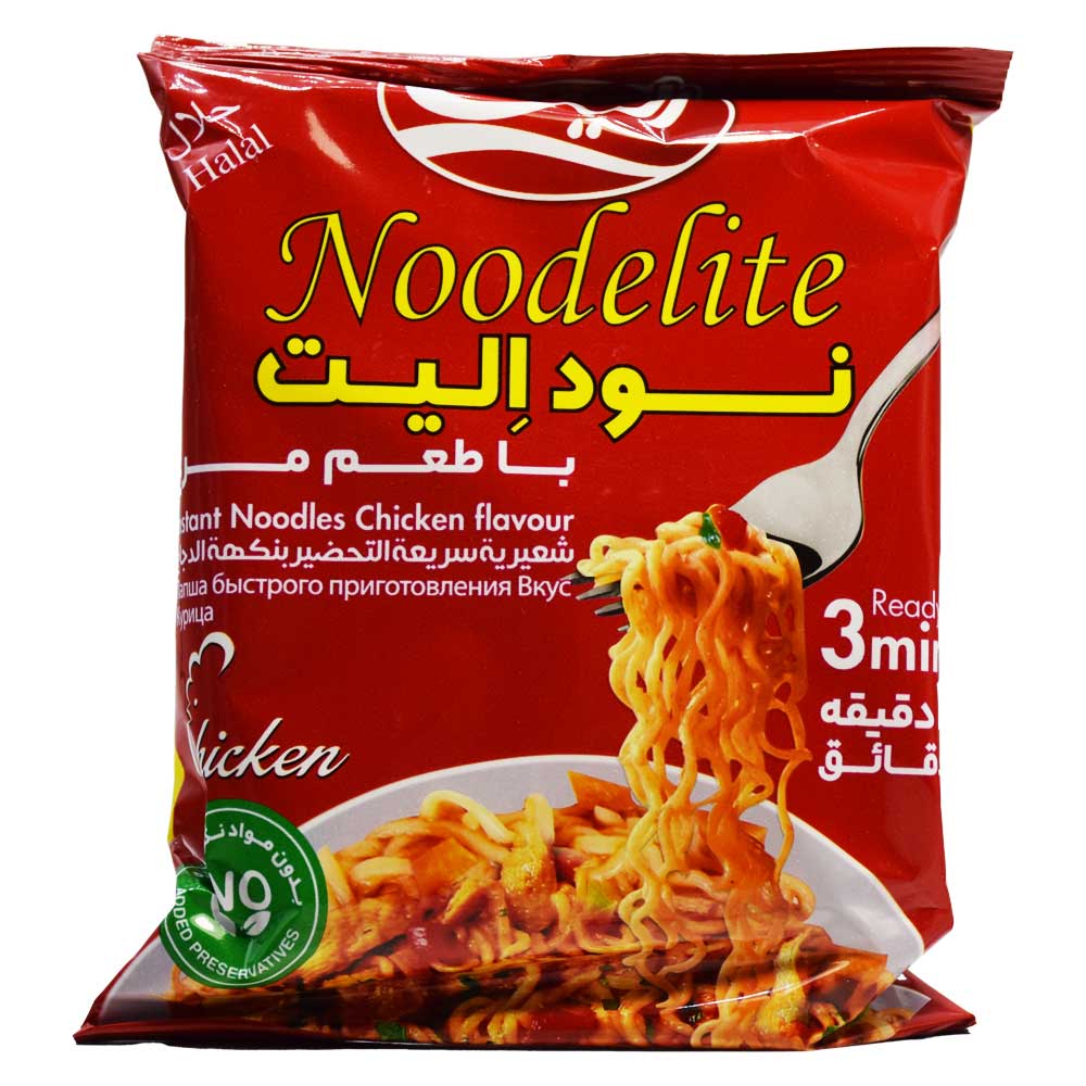 نودل فوری نودالیت NOODELITE با طعم مرغ وزن 75 گرم