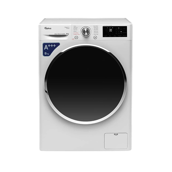 ماشین لباسشویی 8 کیلویی جی پلاس مدل GWM-L808W