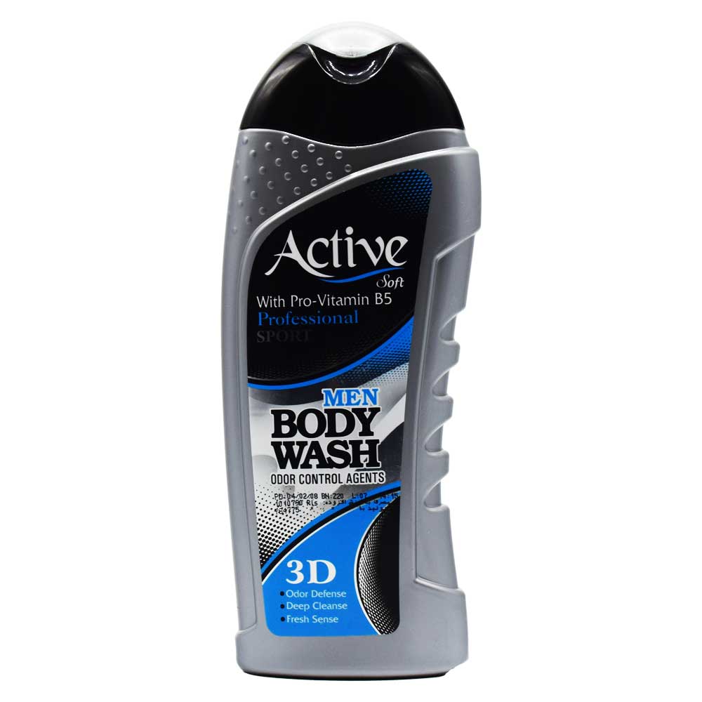 شامپو بدن مردانه اسپرت طوسی اکتیو ACTIVE وزن 400 گرم