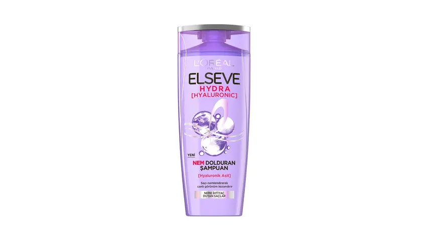 شامپو آبرسان مو لورآل Elseve مدل Hydra [Hyaluronic] حجم 390 میلی لیتر