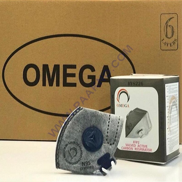 ماسک کربن اکتیو OMEGA بسته 12 عددی — تصویر ۴
