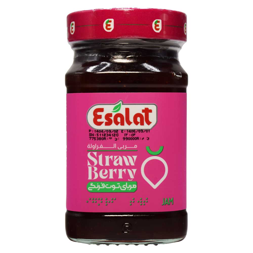 مربا توت فرنگی اصالت ESALAT وزن 310 گرم