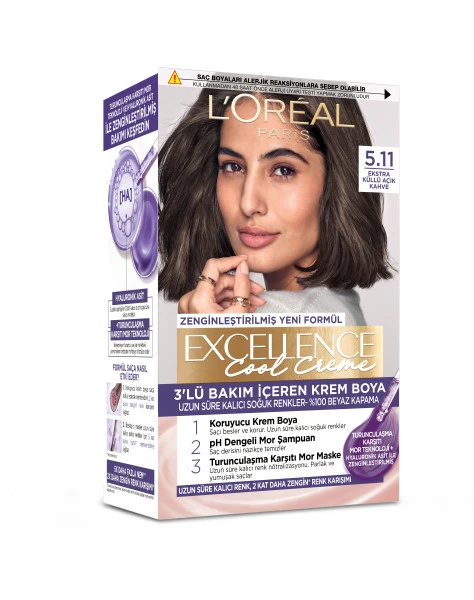 کیت رنگ موی لورال Excellence شماره 5.11