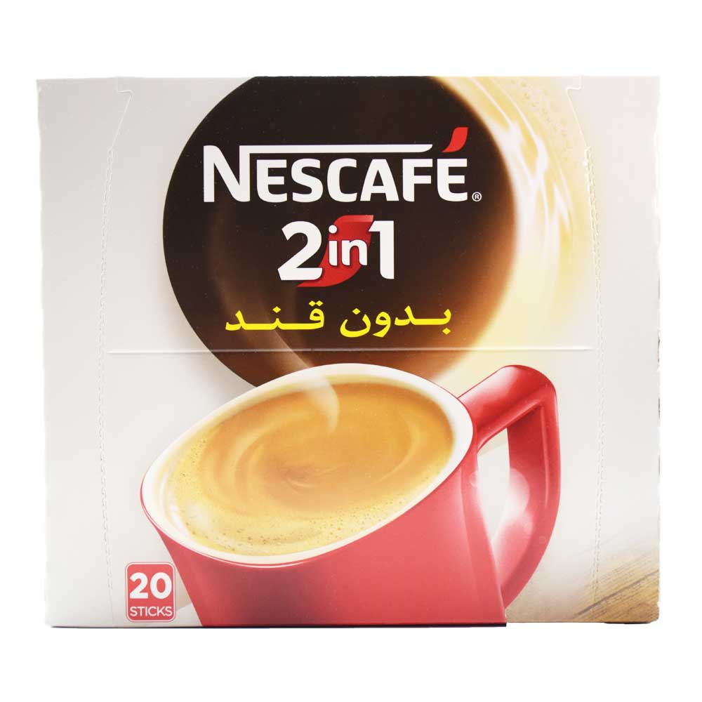 کافی میکس نسکافه NESCAFE مدل 2*1 بدون قند بسته 20 عددی