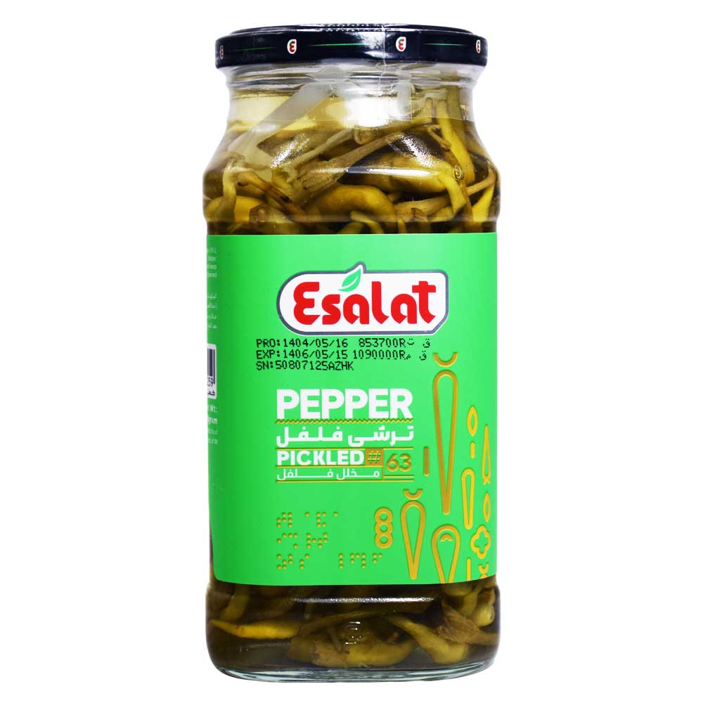 ترشی فلفل اصالت ESALAT وزن 540 گرم