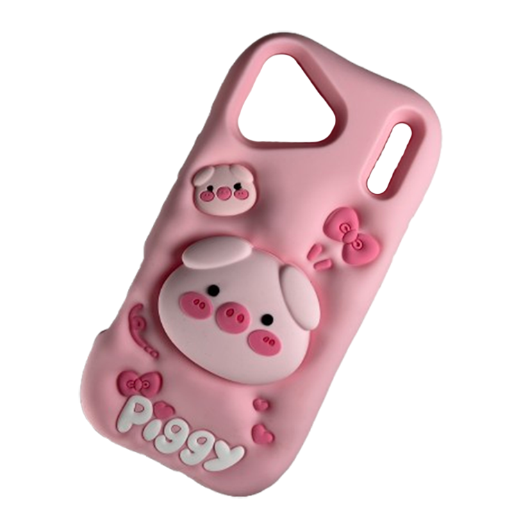 قاب عروسکی سیلیکونی piggy ایفون apple 17 pro max
