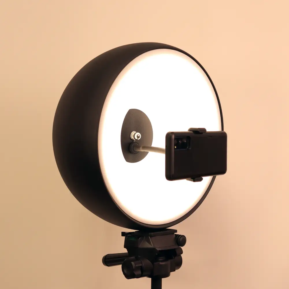 رینگ لایت نکسوس 200وات مشکی 2 Nexus Ringlight phone holder HS200WH + هولدر موبایل + سه پایه — تصویر ۲